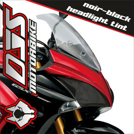 1 jeu de caches phares DJS pour SUZUKI GSX-S 1000 F 2015-2020 - référence : SUZUKI GSX-S 1000 F 2015-2020 -noir-black headlight tint