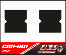 1 jeu de caches phares DJS pour can am  SPYDER 2024-2026- microperforés qui laissent passer la lumière - référence : can-am SPYDER 2024-2026 -FOND NOIR UNI-