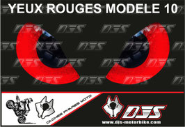 1 jeu de caches phares DJS pour  Honda CBR 600 RR 2008-2012 microperforés qui laissent passer la lumière - référence : yeux modèle 10-