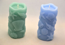 Velas del Mar / Candels with shells / Kerzen, Meermotiv
