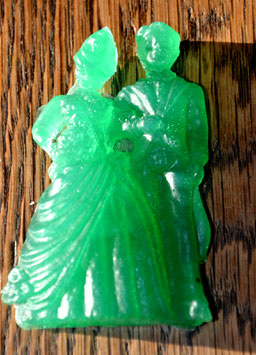 Pareja boda siglo XIX /  Bridal Pair XIXth century /  Brautpaar XIX. Jahrhundert