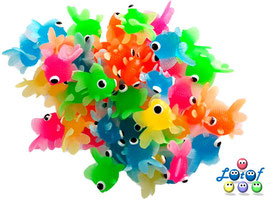 Drollige neon Fische