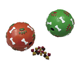 Xmas Vollgummi Snackball grün