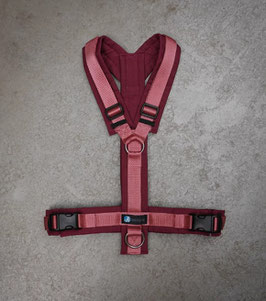 Anny-X Brustgeschirr FUN Sonderfarbe bordeaux/wunschrosa XL