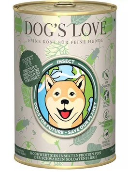 DOG´S LOVE Nassfutter Sorte Insekt Pur - getreidefrei