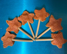6 Sternen Lollipop aus Huhn mit Kaustange vom Rind