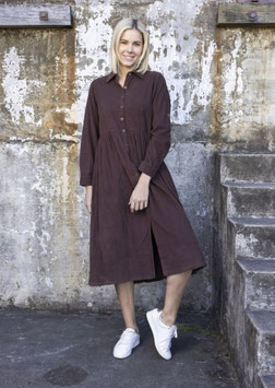 ORIENTIQUE   Maxikleid Cord Solid- kiefer