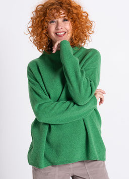 Heidekönigin  100 % Schurwolle Pullover - klee