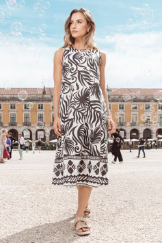 ORIENTIQUE  Suriname Black Dress Maxi Sleeveless - black