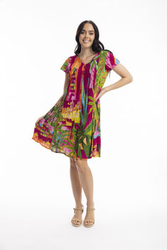 ORIENTIQUE  Kleid Easy Fit - marakesh