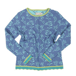 Wollpullover Flora - türkis/blau
