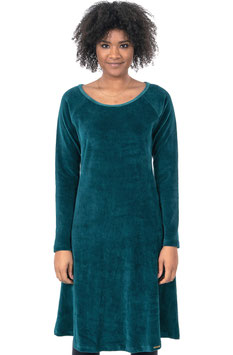 CHAPATI  Kleid Samt - dunkel petrol
