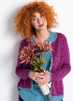 Heidekönigin Strickjacke Glück - himbeere
