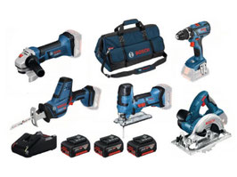 BOSCH BLAUW PROFESSIONAL COMBISET 18V 4.0AH IN TAS