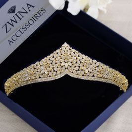 Tiara Haarschmuck Zirkonia