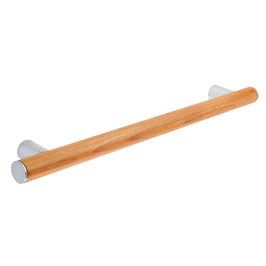 Italian Made - Real Ash Wood Grab Bar / Towel Bar