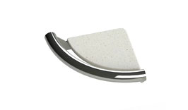 INVISIA Corner Shelf + Grab Bar