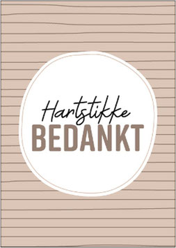 Kaart - Hartstikke bedankt