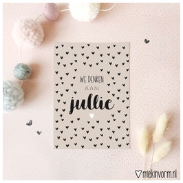 Kaart - We denken aan jullie