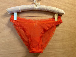 Understatement Mesh Lace Trim Unterteile in Fiery Red
