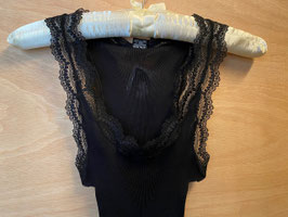 Oscalito Top Pure Seide mit Calais Spitze in verschiedenen Farben