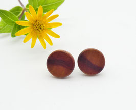 Ohrstecker aus Apfelbaum 10 mm