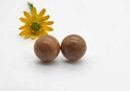 Ohrstecker aus Apfelholz 8 mm