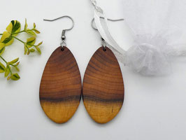 Ohrringe aus Holz - Eibe