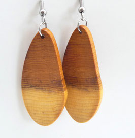 Ohrringe aus Holz - Eibe