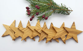 8 Sterne-Anhänger aus Olivenholz
