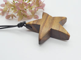 Stern-Anhänger aus Holz - Essigbaum