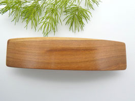 Haarspange aus Holz - Zwetschgenholz & mittelgroße Klammer