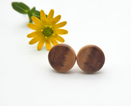 Mini-Ohrstecker aus Apfelbaum 8 mm