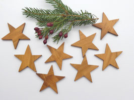 8 Holzsterne aus Kirsche