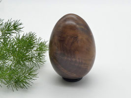 Osterei aus Holz - Nussbaumwurzel-Maserholz - für die Osterdekoration