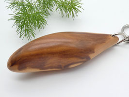 Schlüsselanhänger-Handschmeichler aus Apfelholz