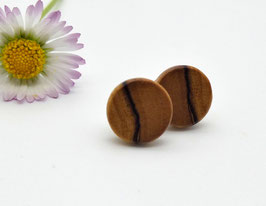 Ohrstecker aus Olivenholz 10 mm