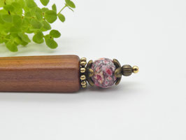 Haarstab aus Zwetschge & Mosaikstein