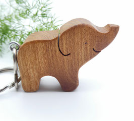 Elefant aus Ulme - Schlüsselanhänger aus Holz