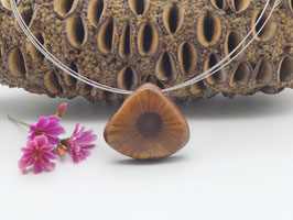 Anhänger aus einem Banksia-Zapfen & Edelstahlcollier