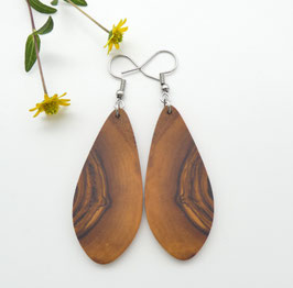 Ohrringe aus Holz - Olivenholz