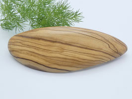 Haarspange aus Holz - Olivenholz & große Klammer