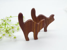 Katze Magnet aus Ulme