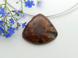 Anhänger aus einem Banksia-Zapfen & Edelstahlcollier