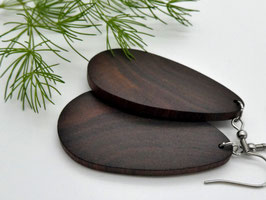Ohrringe aus Holz - Nussbaum