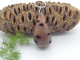 Schlüsselanhänger-Handschmeichler aus einem Banksiazapfen