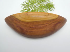 Haarspange aus Holz - Zwetschge & mittelgroße Klammer