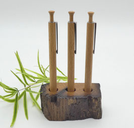Stifthalter aus Eiche für 3 Kugelschreiber