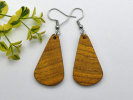 Ohrringe aus  Holz - Perückenstrauch