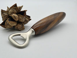 Flaschenöffner mit Holzgriff aus Nussbaum